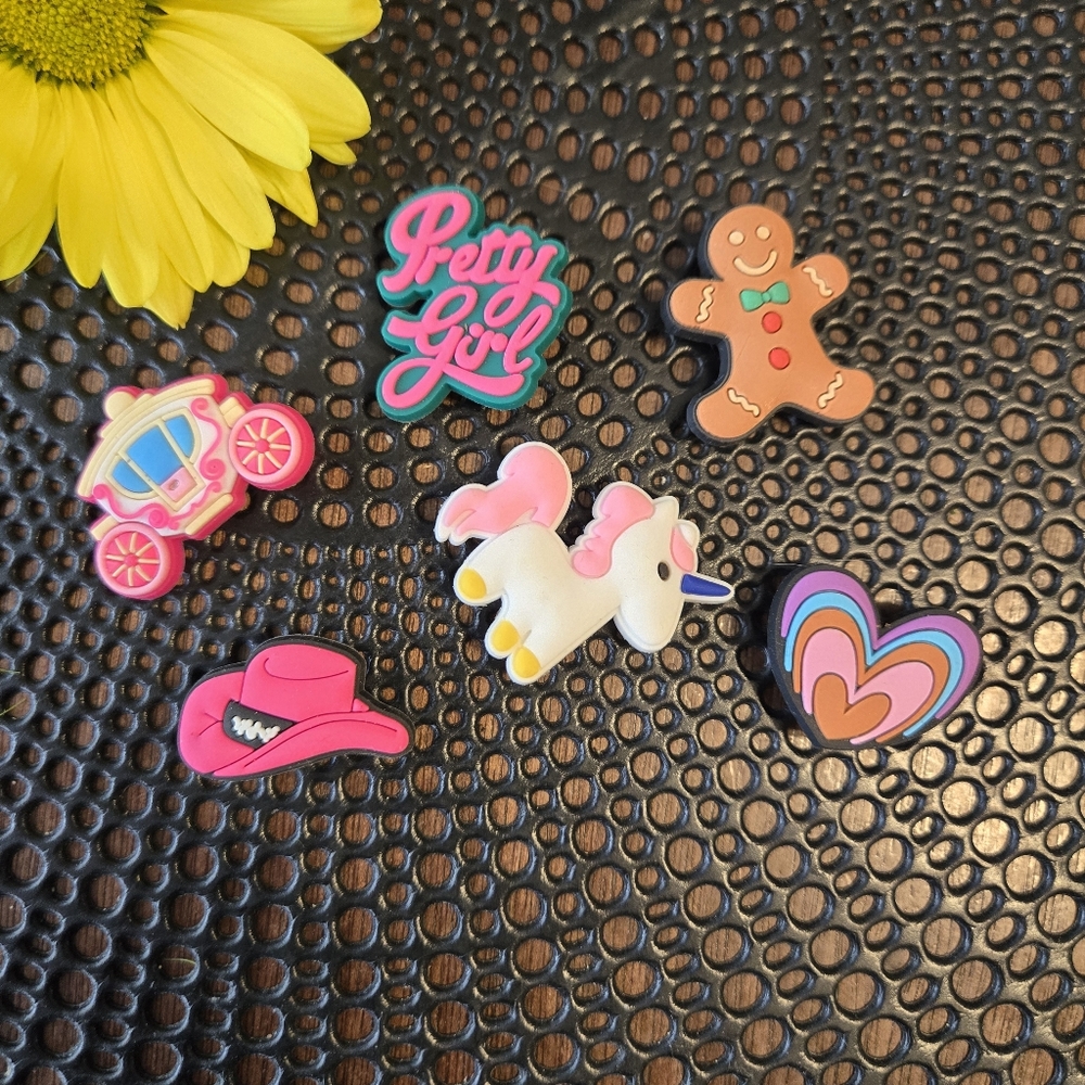 5 for $25 Croc Jibbitz Charm Shoe Accessories Girl Pony Cowgirl Lot Fun Princess